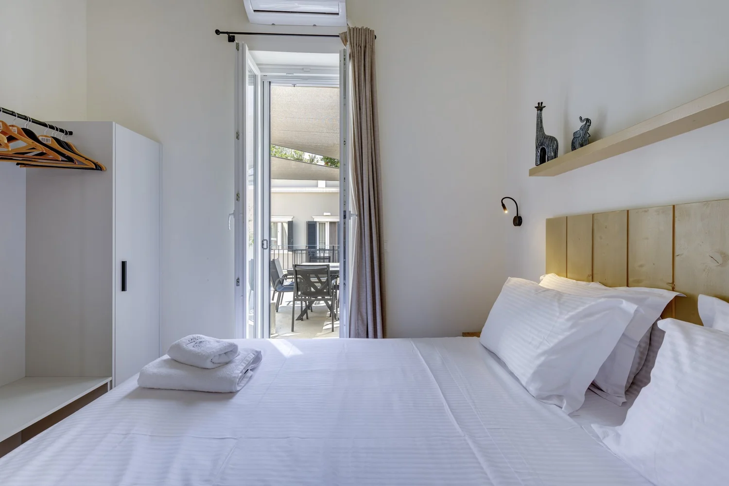 Bedroom two opening to the terrace